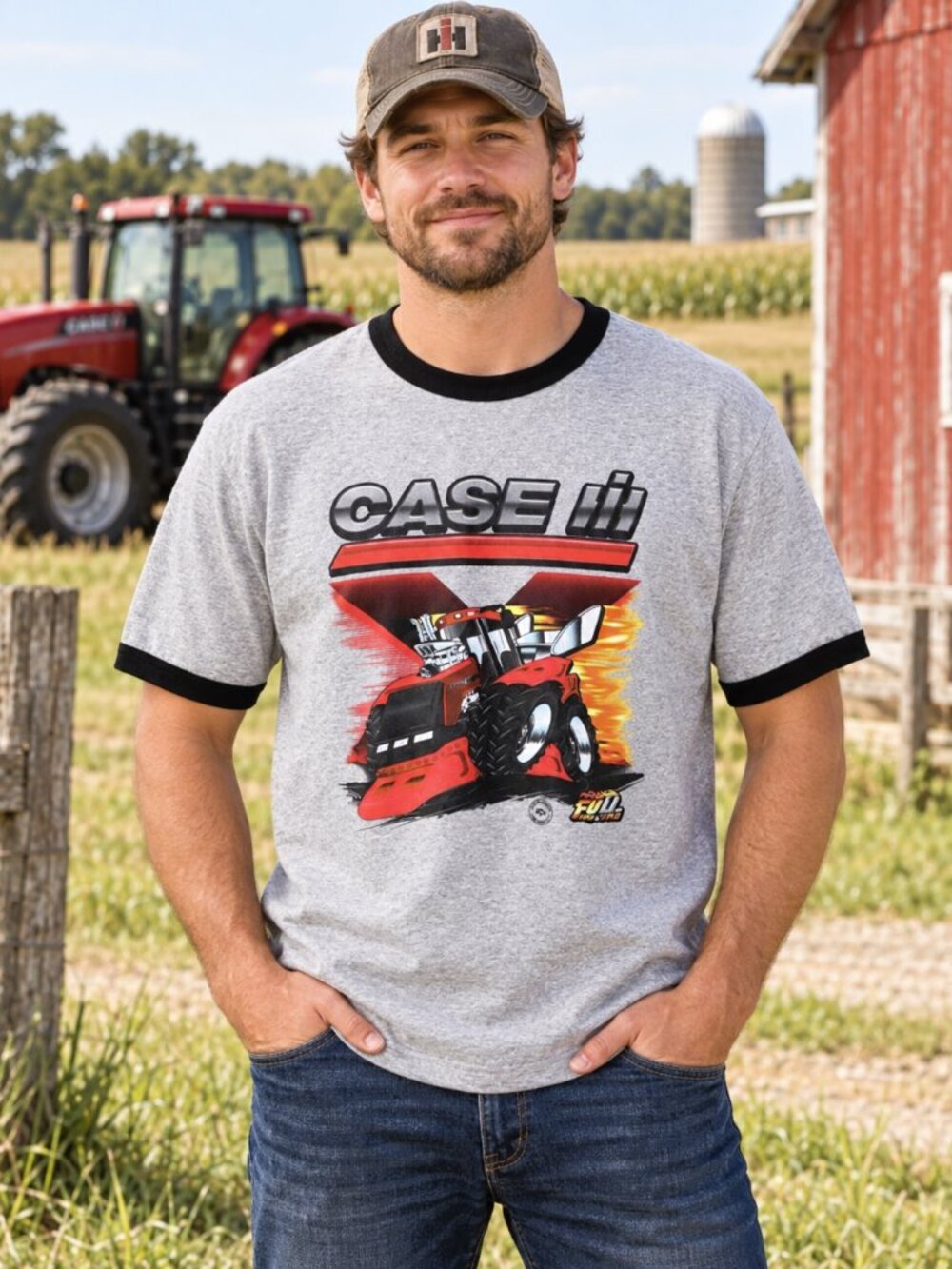 Case IH Tractor Graphic Tee Large NWT Farming